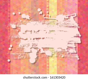 Abstract vector background. Polygon style and artistic paint banner
