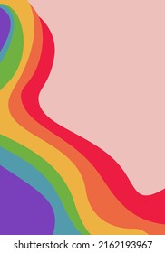 Abstract vector background. Pride month. Rainbow. Banner, poster