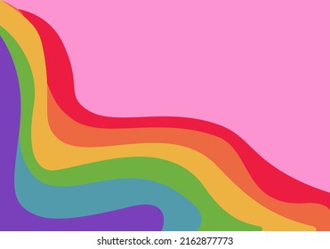 Abstract vector background. Pride month. Rainbow. Banner, poster