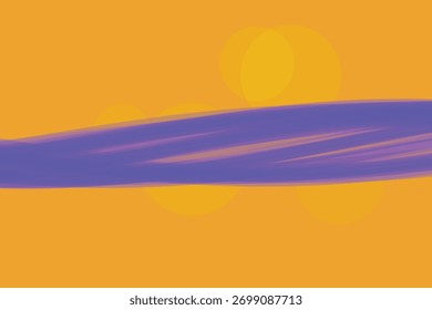 Fondo de Vector Abstractas con una banda púrpura y círculos naranjas translúcidos sobre un fondo naranja.