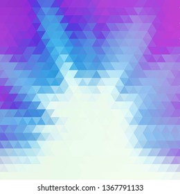 abstract vector background.  purple and blue triangles 