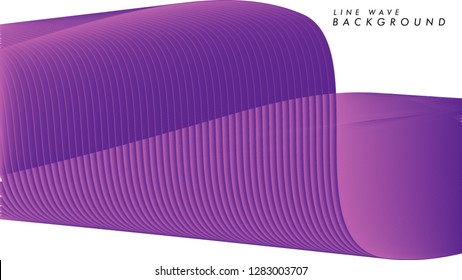 Abstract vector background with purple color wave. Color wavy lines
