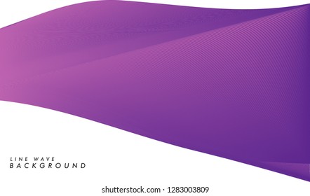 Abstract vector background with purple color wave. Color wavy lines