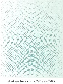 An abstract vector background with a radial halftone gradient pattern composed of small teal squares, denser at the bottom and fading towards the top.