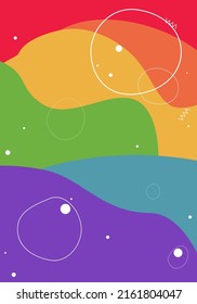 Abstract vector background. Rainbow. Pride month