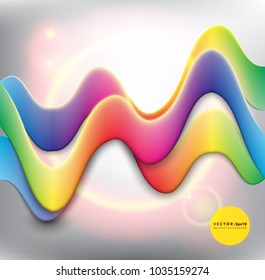 Abstract vector background. Abstract rainbow waves background. Colorful wavy lines in motion. Vector illustration. Eps 10.