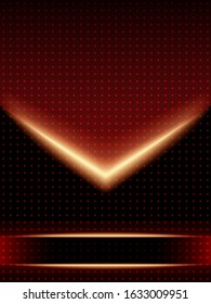 Abstract vector background of red dots and place for text.