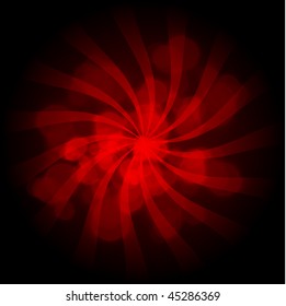 Abstract Vector Background - Red Vector Stripes Background with Transparent Spheres