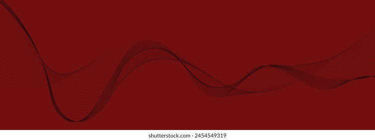 Abstract vector background with red wavy lines. EPS10
