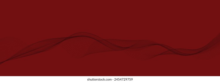 Abstract vector background with red wavy lines. EPS10

