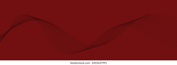 Abstract vector background with red wavy lines. EPS10
