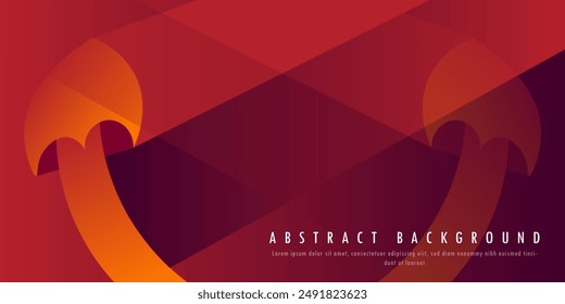 Abstract vector background with red and yellow mix color,
