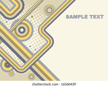 abstract vector background in retro style with half tone effect
