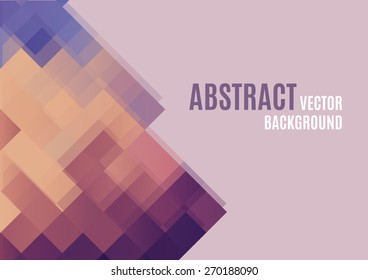 Abstract vector background with rhombus