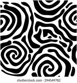 Abstract vector background. Safari art deco collection. Unusual zebra seamless pattern. African roses. Black and white. Backgrounds & textures shop.