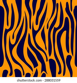 Abstract vector background. Safari collection. Seamless tiger pattern. Blue and yellow. Backgrounds & textures shop.