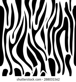 Abstract vector background. Safari collection. Seamless zebra pattern. Black and white. Backgrounds & textures shop.