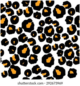 Abstract vector background. Safari collection. Seamless jaguar pattern. Black on white. Backgrounds & textures shop.
