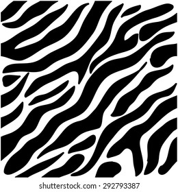 Abstract vector background. Safari collection. Seamless diagonal zebra pattern. Black and white. Backgrounds & textures shop.