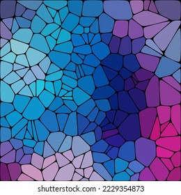 Abstract vector background. Sample. Blue and purple pebbles.