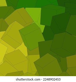 Abstract vector background. Sample. Color cubes.