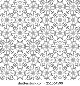 Abstract vector background Seamless floral texture