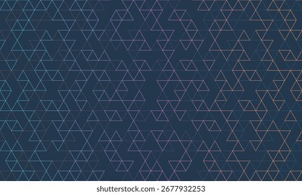 Vetor de fundo abstrato com um padrão geométrico contínuo de formas triangulares simples. Textura vetorial com estilo