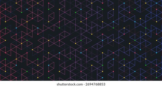Vetor de fundo abstrato com um padrão geométrico contínuo de formas triangulares simples. Textura vetorial elegante.