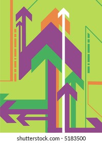 Abstract vector background series with arrow details.