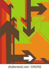 Abstract vector background series with many arrow details.