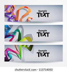 Abstract vector background set
