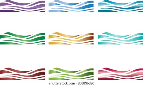 Abstract vector background set 