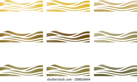 Abstract vector background set 