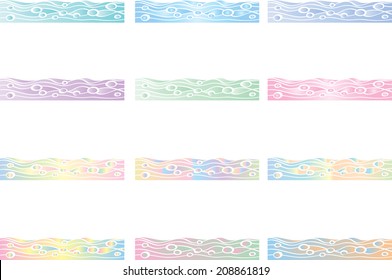 Abstract vector background set 
