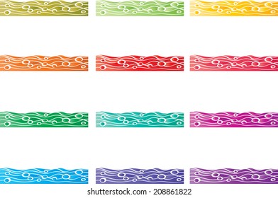 Abstract vector background set 