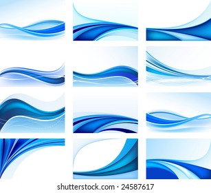 Abstract vector background set