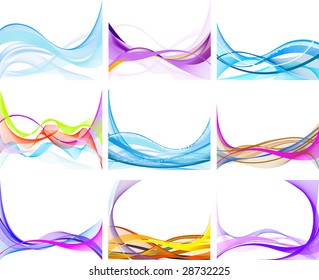 Abstract vector background set