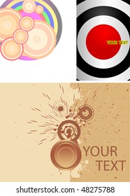 Abstract vector background set