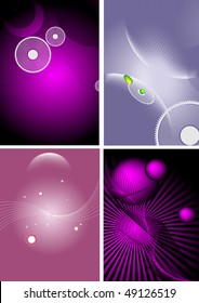Abstract vector background set