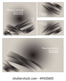 abstract vector background set