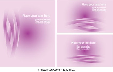 Abstract vector background set