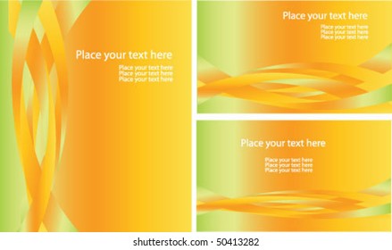 Abstract vector background set