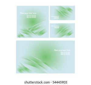 Abstract vector background set