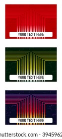 abstract vector background set. electronics