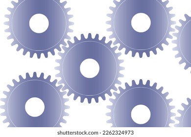 Abstract vector background with a set of gears in motion of different sizes. The concept of organization and joint work for success