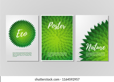 Abstract vector background set. Trendy geometric posters template. Cover with vibrant gradient.