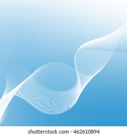 Abstract vector background in shades of blue. Blue smooth background, vector illustration
