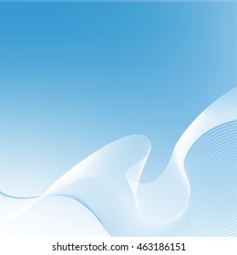 Abstract vector background in shades of blue. Blue smooth background, vector illustration