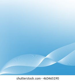 Abstract vector background in shades of blue. Blue smooth background, vector illustration