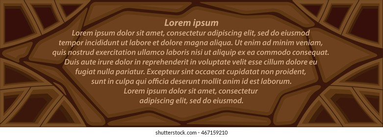 Abstract vector background in shades of brown. For use in your design.